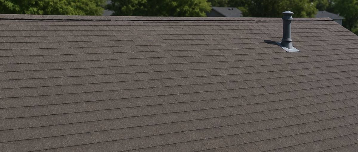 Shingle roof fully restored after re-roofing